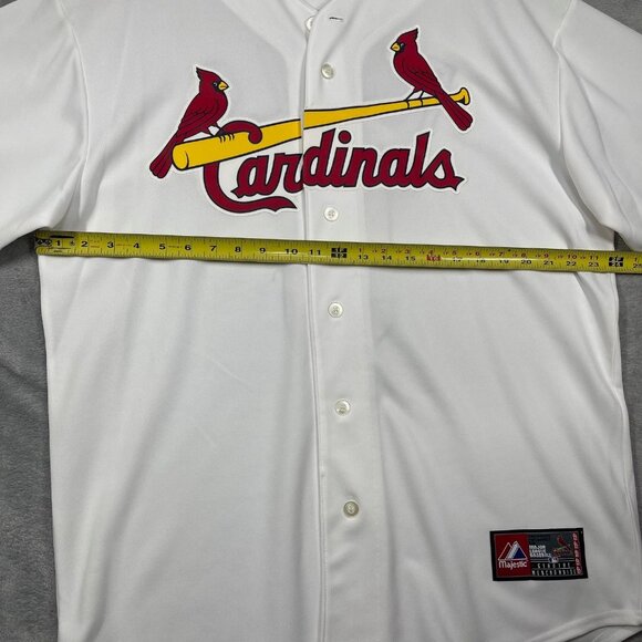 Albert Pujols St. Louis Cardinals Majestic MLB Jersey White Mens Size‎ Large NWT - Picture 7 of 8